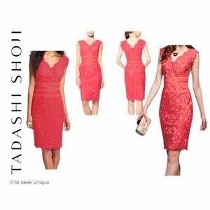❤️Gorgeous Tadashi Shoji dress, Coral NWOT